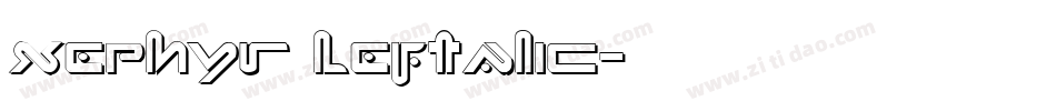 Xephyr Leftalic字体转换